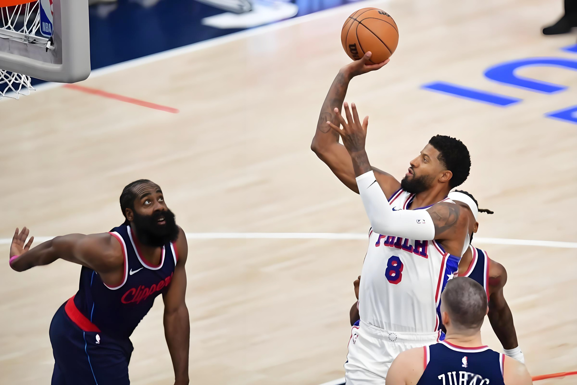 76人轻取猛龙，乔治状态火热